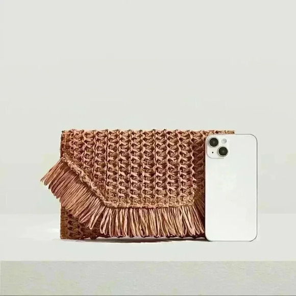 Straw Clutch Handbag - Picture 4 of 7